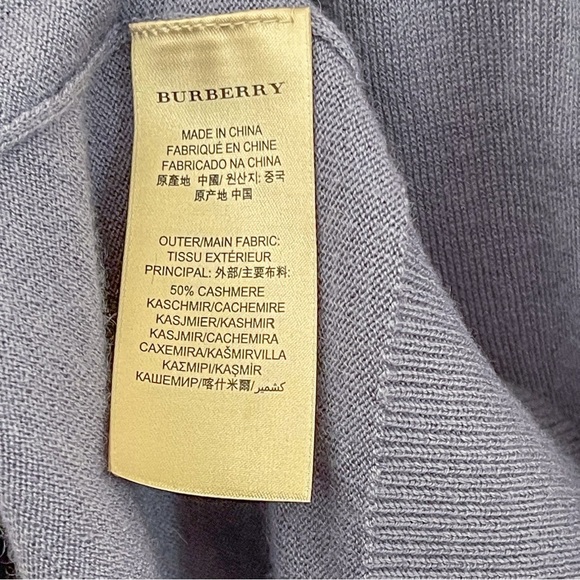 Burberry Brit V-Neck Pullover Sweater Blue XL - Picture 8 of 8